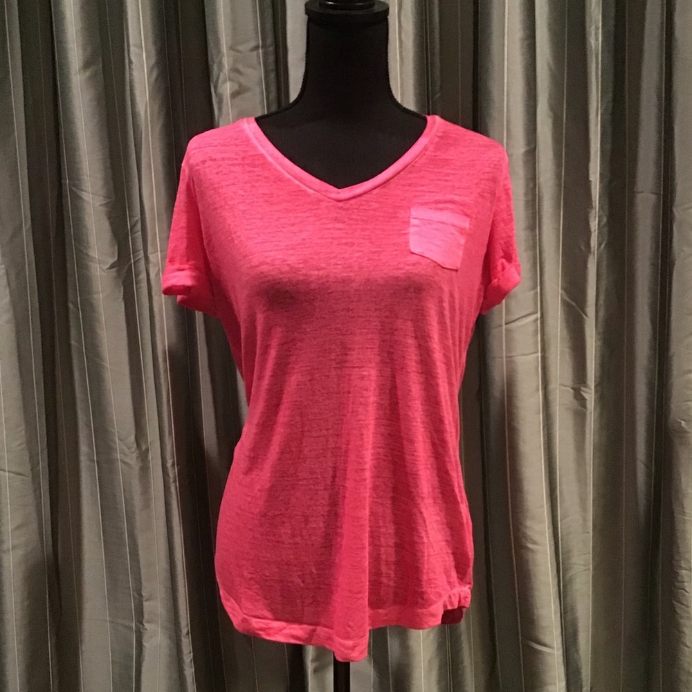 Style & Co V-Neck Chest Top with Pocket